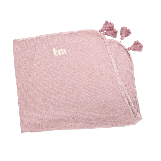 Pink Ribbed Blanket/swaddle