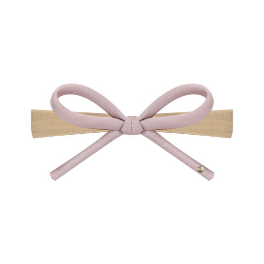 SS26 Satin-Cord Ribbon Nylon Baby Headband (Pink)