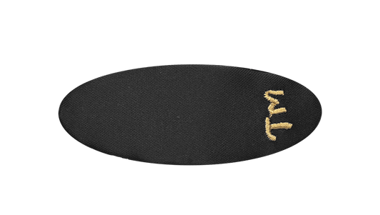 Solid TM Embroidery Barette Clip (Black)