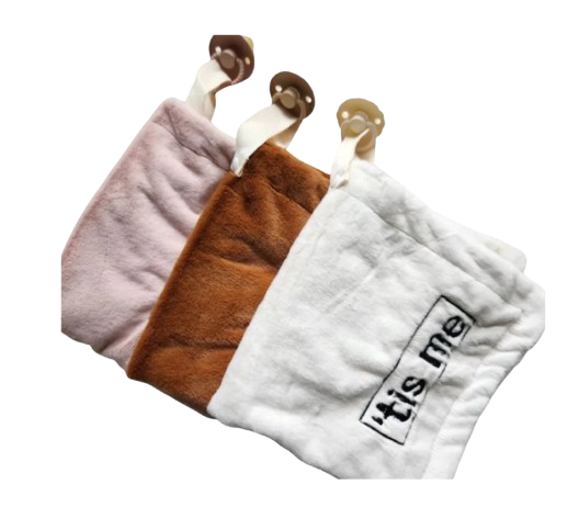 Cream Lovey- removable Paci holder string