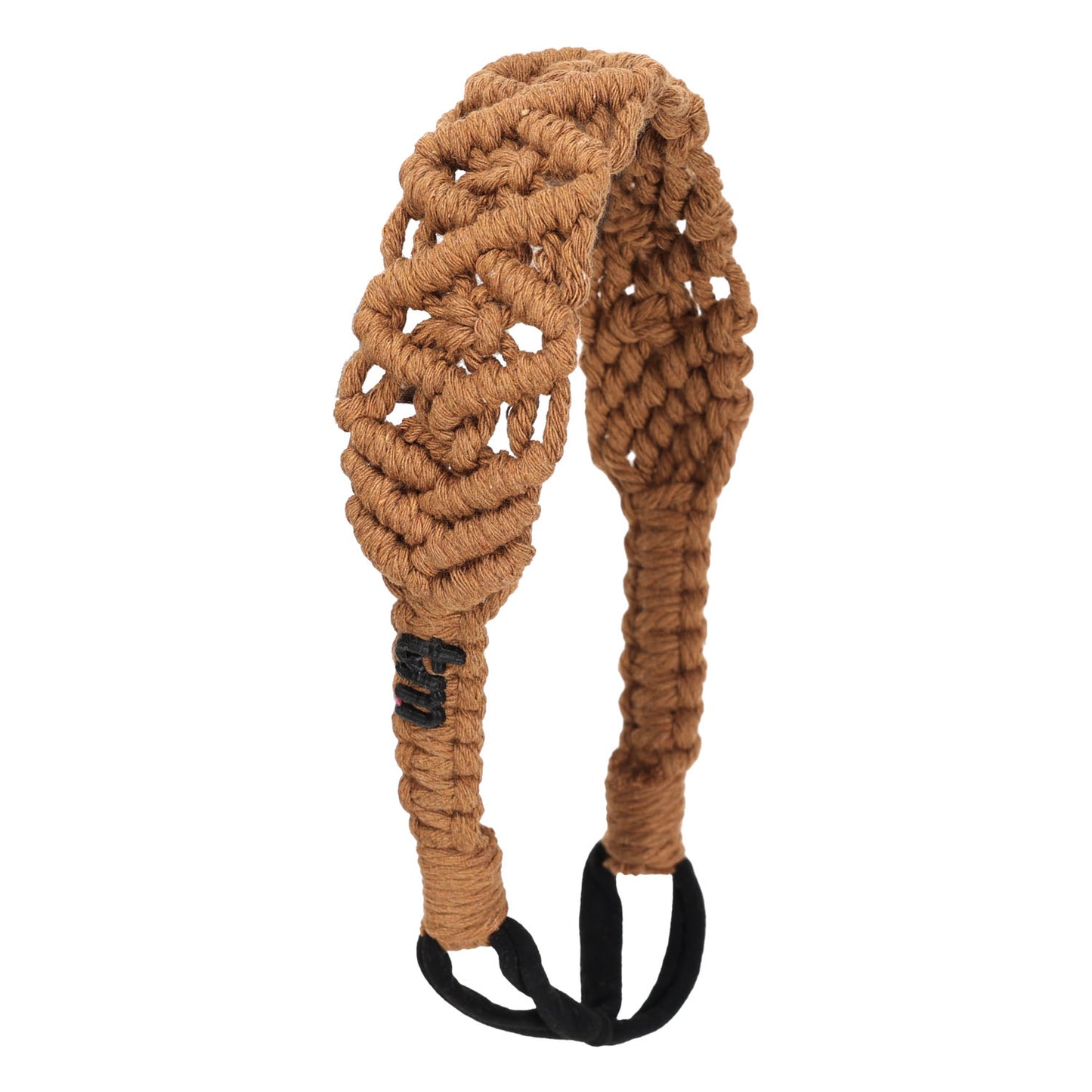 Macrame Adjustable Headscarf (Camel)