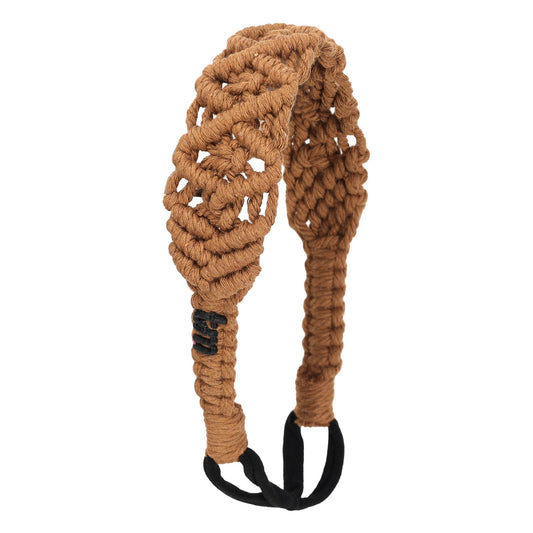 Macrame Adjustable Headscarf (Camel)
