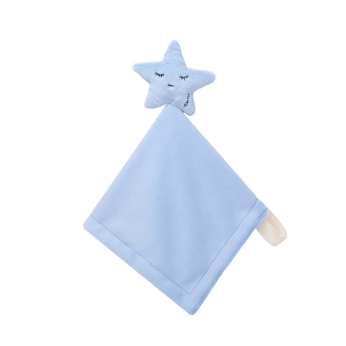 Lovey with Paci/Stroller String (Star, Blue)