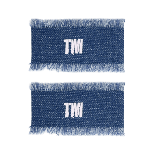 SS24 BLUE DENIM RECTANGLE SNAP CLIP