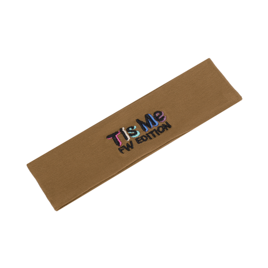 Sweatband Colored Embroidery (Brown)