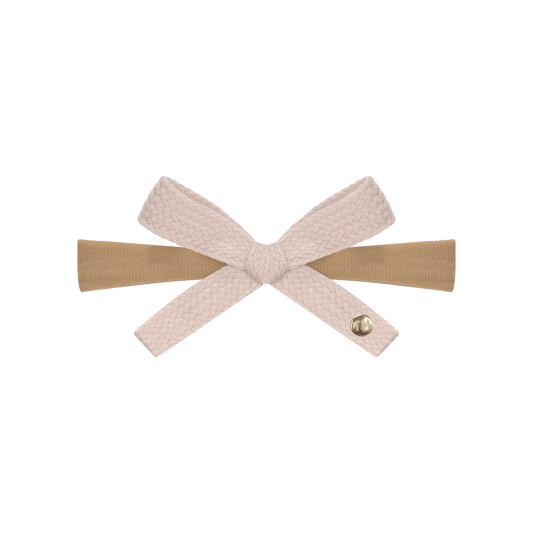 SS26 Woven Ribbon Nylon Baby Headband (Cream)