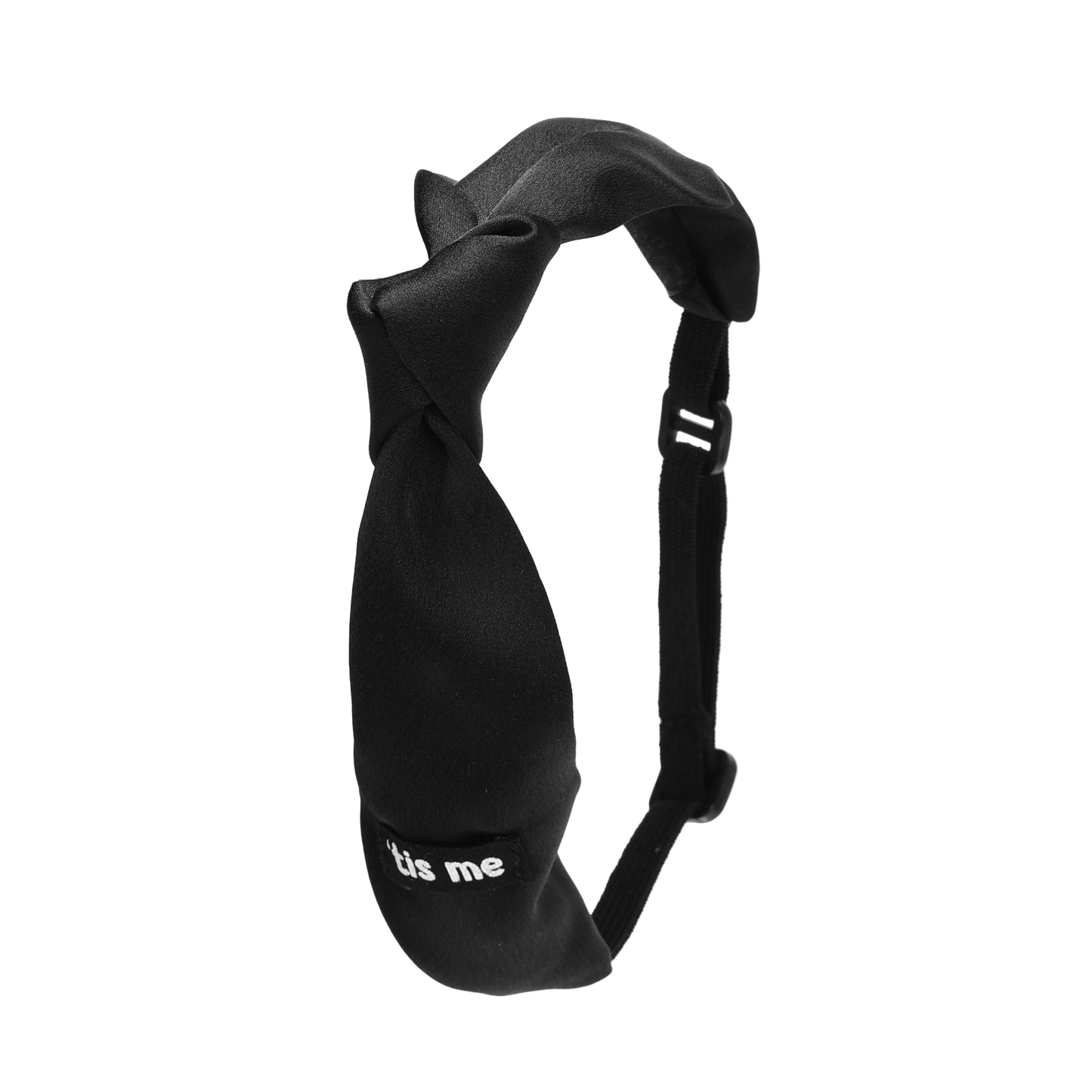 SS24 BLACK BABY SOFT KNOT HEADBAND SATIN