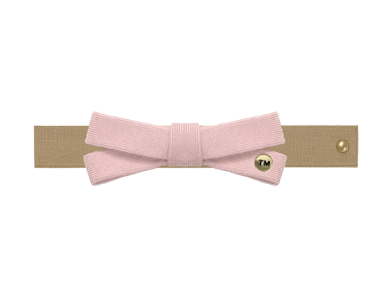 Denim Luggage Logo Collection Nylon Baby Headband (Pink)