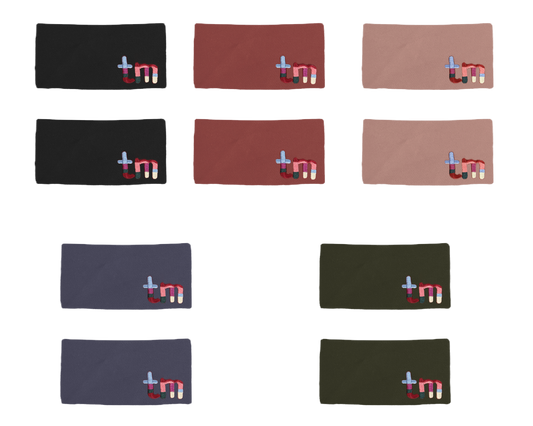 Denim Rectangle Snap Clip Set Of 2