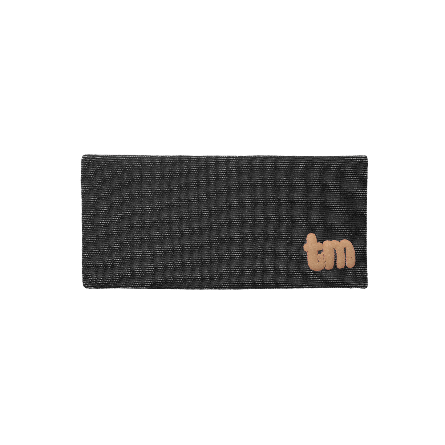 Denim Luggage Logo Collection Rectangle Barette Clip (Black)