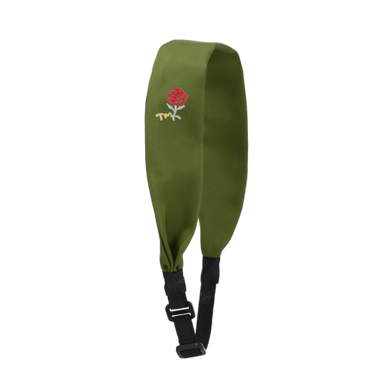 Rose Embroidery Adjustable Headscarf (Green)