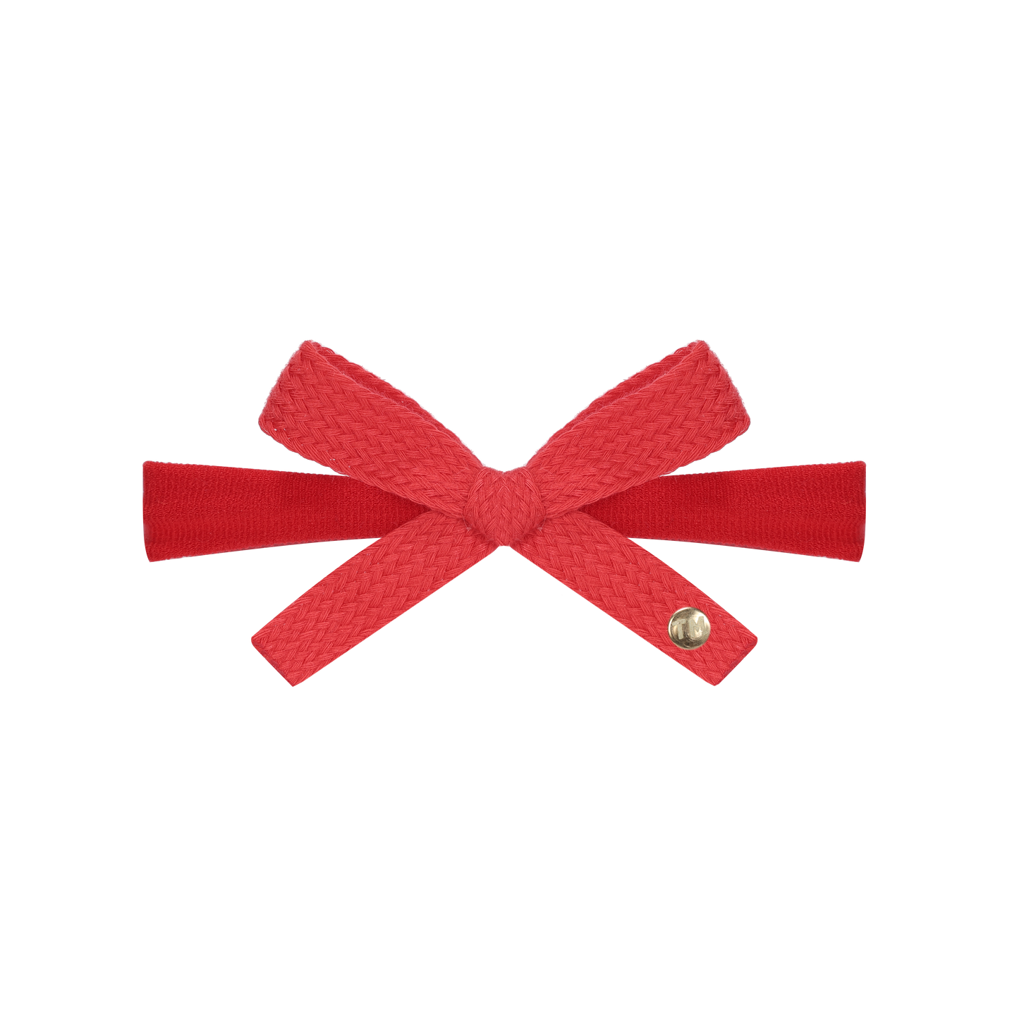 SS26 Woven Ribbon Nylon Baby Headband (Red)