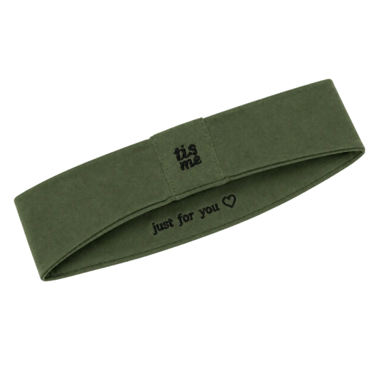 FW26 Sweatband Wrap- Quote- Just For You Sweatband Child Green