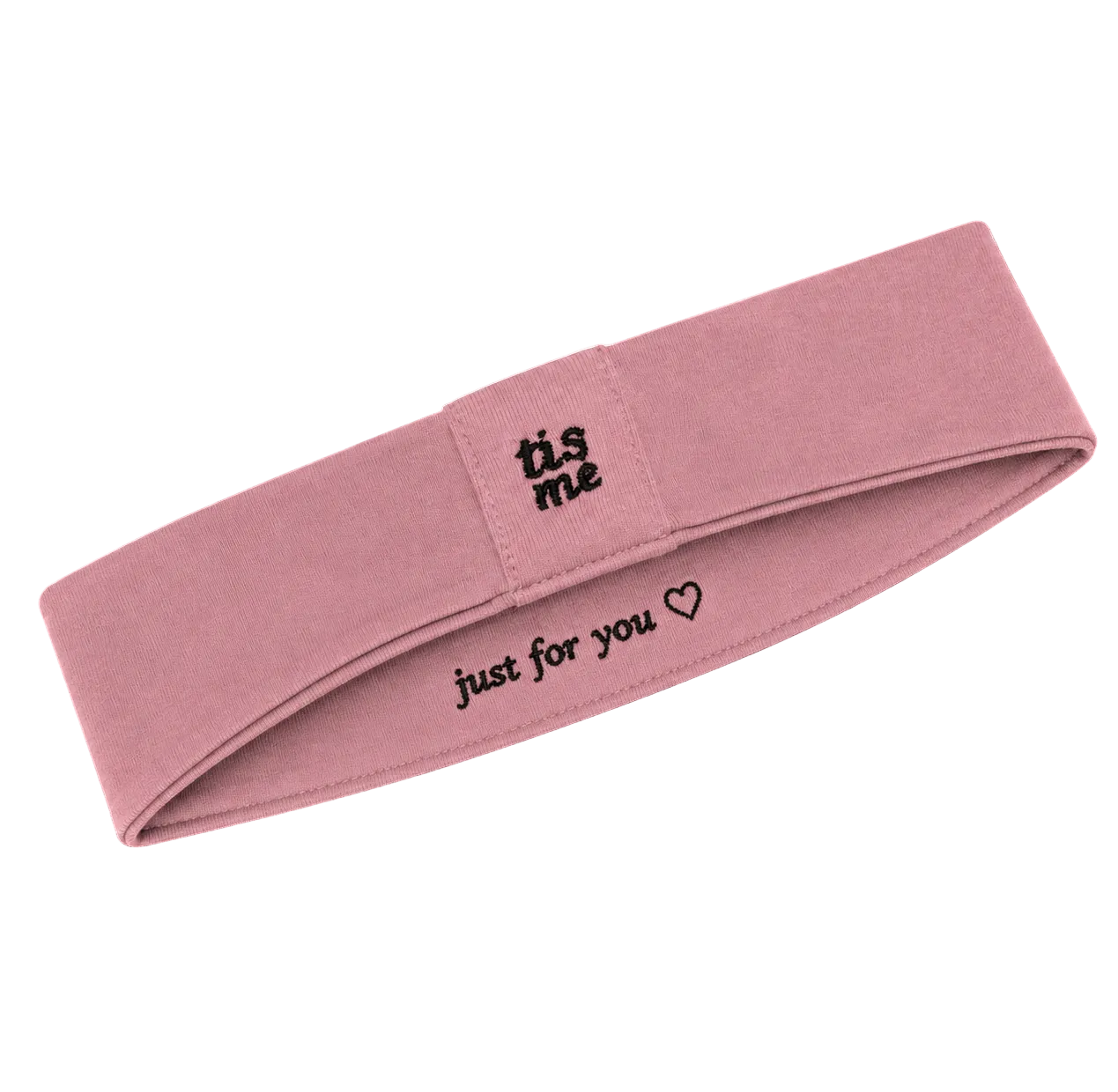 FW26 Sweatband Wrap- Quote- Just For You Sweatband Small 6-12 Months Pink