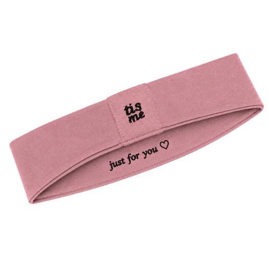 FW26 Sweatband Wrap- Quote- Just For You Sweatband Medium Toddler Pink