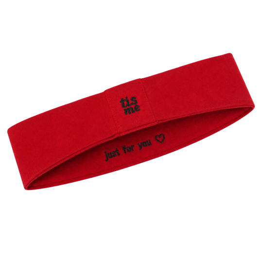 FW26 Sweatband Wrap- Quote- Just For You Sweatband Child Dark Red